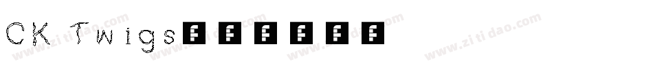 CK Twigs字体转换